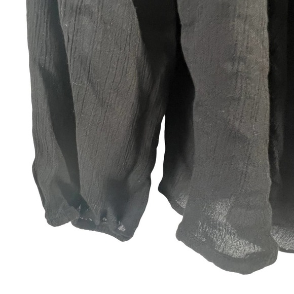 Old Navy Black Pheasant Shirt Top Boho Rayon XL NWT - Picture 5 of 5